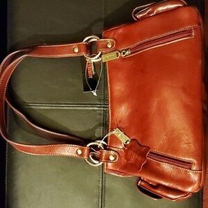 Aurielle Burgandy Handbag
